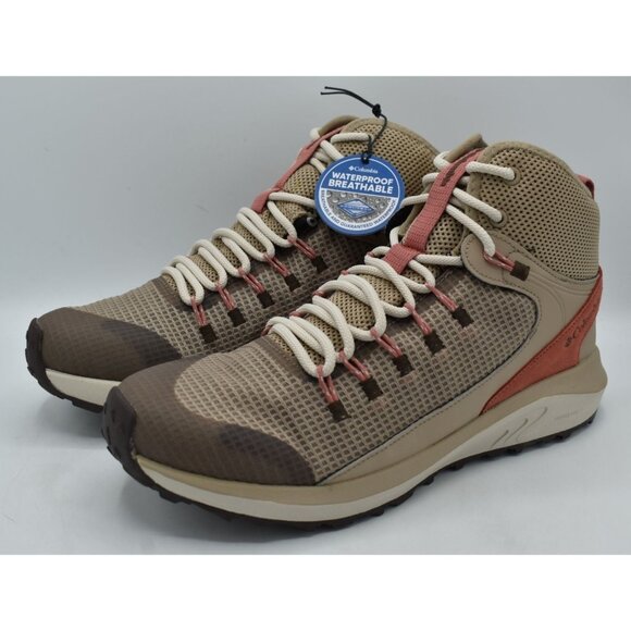 Columbia Shoes - Columbia Womens 11 Trailstorm Omni-Tech Mid Oxford Tan Waterproof Hiking Boots